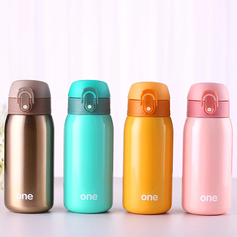 Baby Kids Thermos Cup Flask Stainless Steel Insulated Water Bottles Sippy 240ml