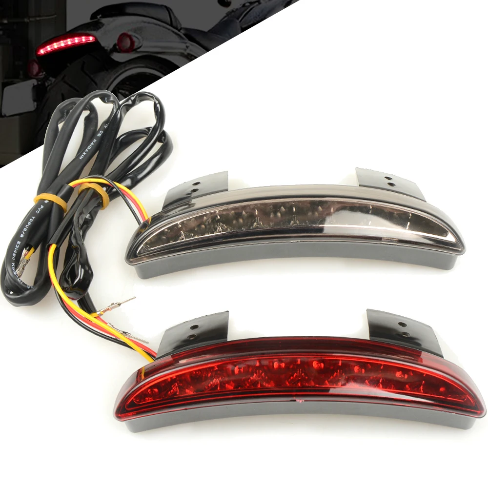 

Tail Light Assembly Lamps Motor Cafe Racer Rear Fender Edge Brake Taillight For Harley XL 883L XL 1200L Sportster XL 883N Iron
