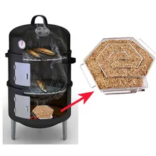 Stainless Steel Smoke Generator Charcoal Barbecue Grill Cooking Tools BBQ Accessories For Smoker Flavor Wood Chips Bacon Meat