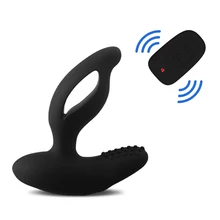 2017 New Levett Anal Prostate Massage for Male, Wireless Remote Control Anal Butt Plugs Prostata Vibrator Sex Toys for Men,
