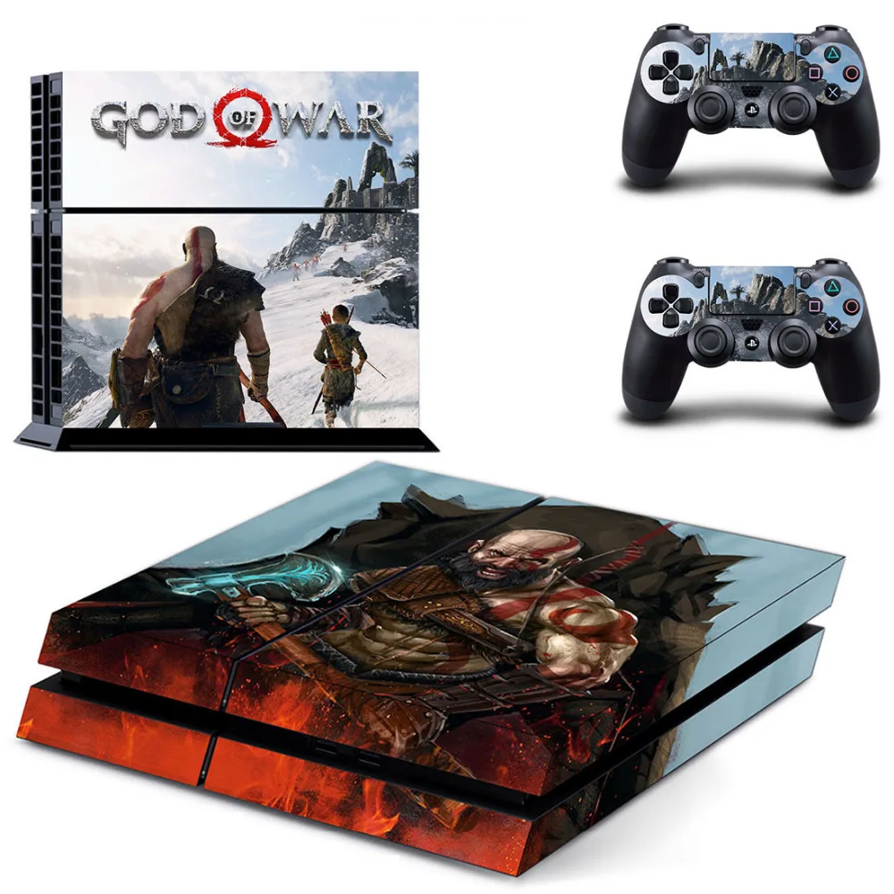 Игра God of War 4 PS4 кожи Стикеры наклейка для sony Игровые приставки 4 консоли и 2 контроллера Скины PS4 Стикеры s винил аксессуар