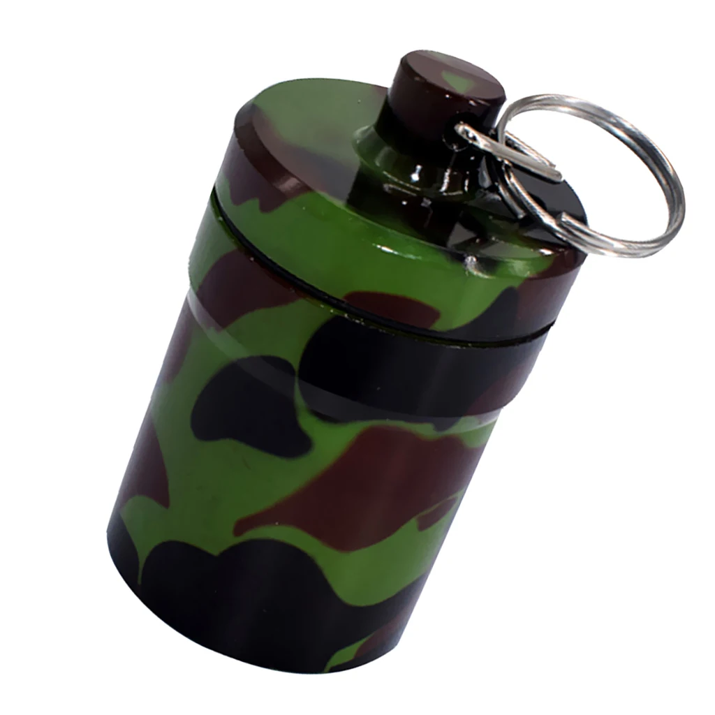 Aluminum Watertight Life Capsule Seal Bottle Holder Case Camping Essentials Container Outdoor Survive Dry Box