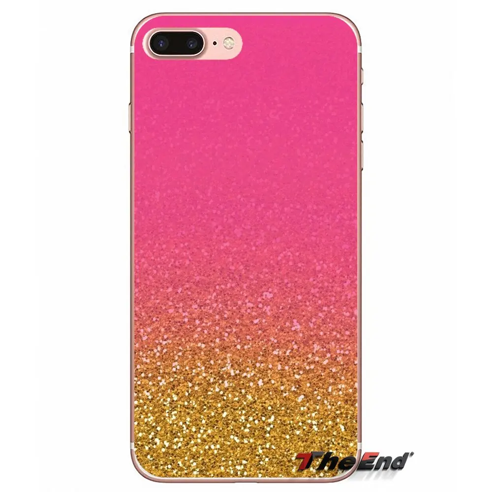 Модный чехол для телефона в золотистом и розовом цвете с блестками крест для iPhone X 4 4S 5 5S 5C SE 6 6 S 7 8 плюс samsung Galaxy J1 J3 J5 J7 A3 A5 - Цвет: images 7