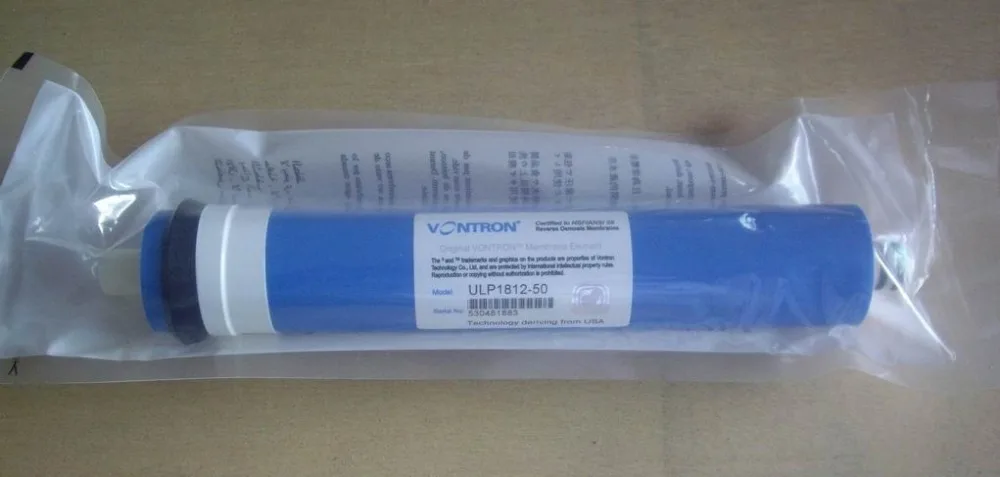 Новый Vontron ULP1812 50 жилой фильтр для воды gpd RO мембрана NSF используется системы