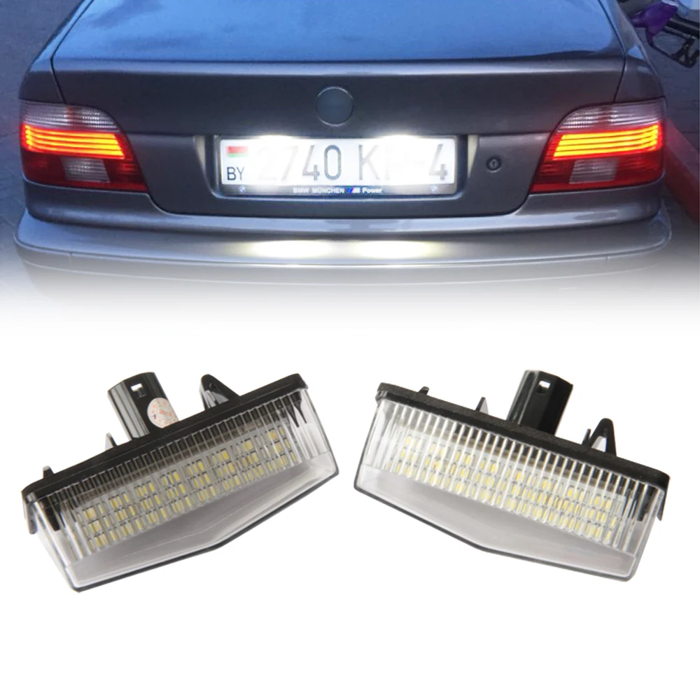 Direct replace 7000K white 24 SMD LED Number License Plate Light for
