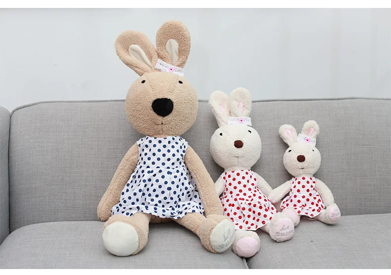 1 шт. милая плюшевая кукла кролик Le Sucre, мягкие кролики, мягкие животные, плюшевые детские игрушки для девочек, подарки на день Святого Валентина