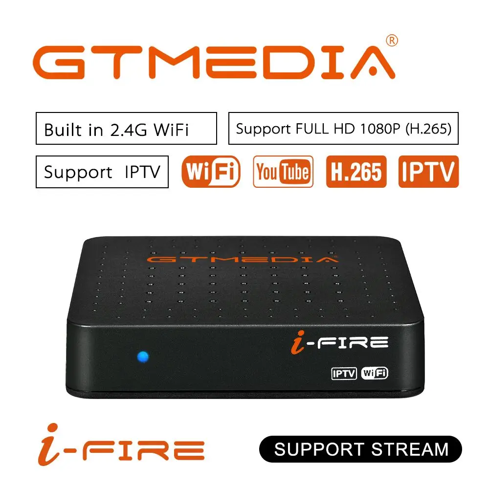 Новое поступление GTmedia IFIRE tv Box 4K HDR STB BOX Ultra HD wifi Xtream Stalker Youtube телеприставка медиаплеер интернет - Цвет: IFire IPTV Box