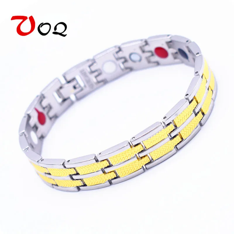 Hot Sell Energy Health Bracelet Men health Style Plated Gold