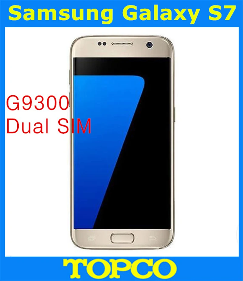 Samsung Galaxy S7, две sim-карты, G9300,, разблокированный, 4G LTE, GSM, Android, мобильный телефон, четыре ядра, 5,1 дюймов, 12 МП ram, 4 Гб rom, 32 ГБ NFC