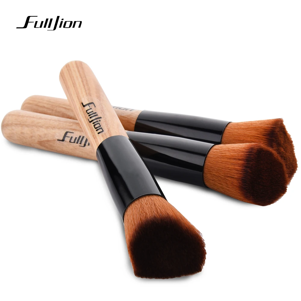 

Fulljion 1PCS Multi-Function Makeup Brush Powder Concealer Blush Liquid Foundation Make up Brush Set Wooden Brush Cosmetics Tool