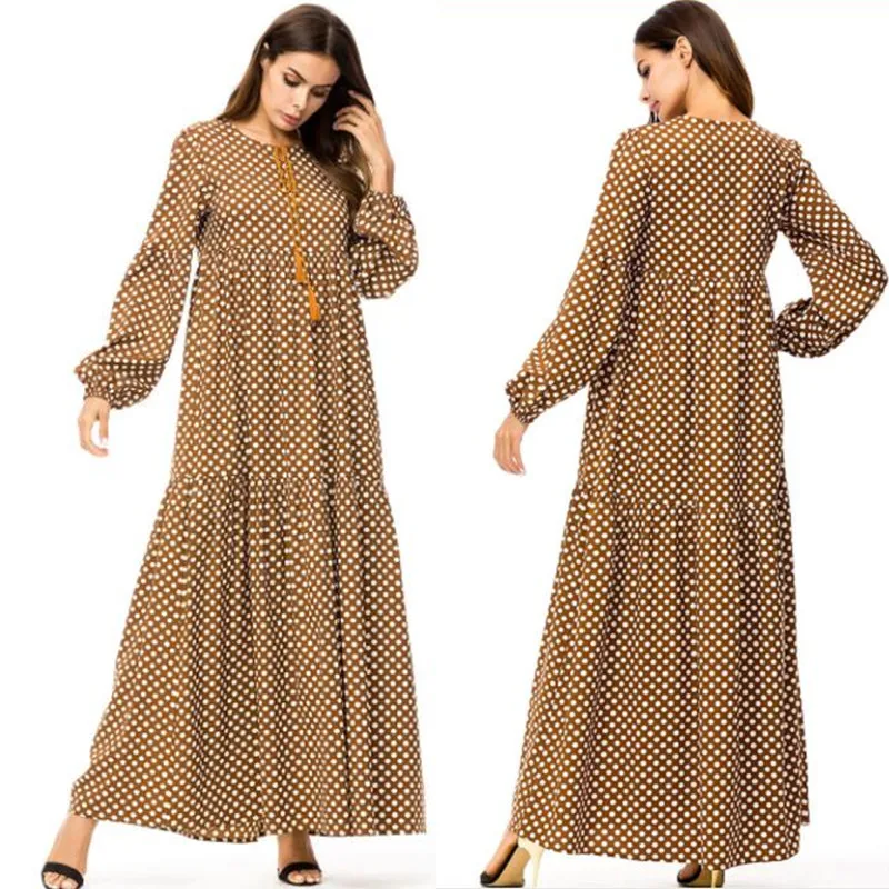 

Dubai Kaftan Moroccan Kaftan Middle Eastern Muslim Dress Arabic Islamic Morocco Abaya Ramadan Loose Solid Robe Musulmane Longue