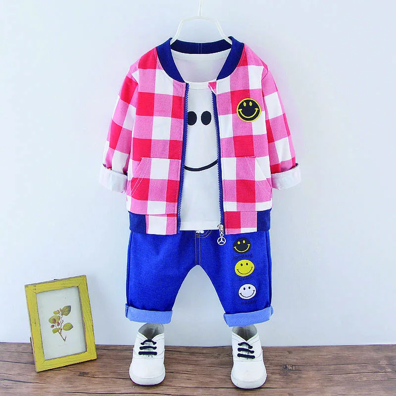 Children Boys Fashion Casual Long Sleeve Cotton Spring Autumn Three-piece Zipper Shirt Navy Blue Toddler Boy Pants Sets 0-4Y Children Boys Fashion Casual Long Sleeve Cotton Spring Autumn Three-piece Zipper Shirt Navy Blue Toddler Boy Pants Sets 0-4Y