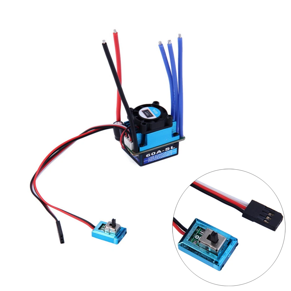 

1pcs Racing 25A/35A/60A SL Brushless Speed Controller ESC for RC 1/10 1:10 1:12 Car Truck