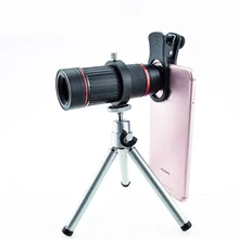 Optical Glass Phone zoom Telescope Phone Lens HD Monocular 18X Telephoto Mobile Phone Camera Lenses Metal Tripod ABS Glass Len