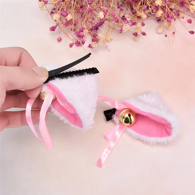 New Halloween Gift Hair Accessory White Black Lovely Costume Hair Clip