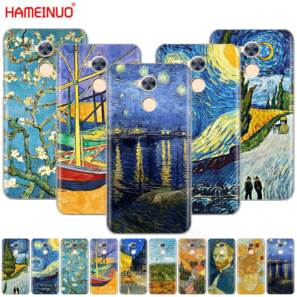 Чехол для мобильного телефона HAMEINUO Van Gogh starry night Huawei Honor 4A 5A 6A 6C 6X 8 9 NOVA PLUS LITE|case for huawei