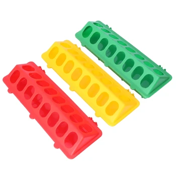 

Plastic Flip-Top Poultry Ground Feeder Chicken Poultry Feeder Trough Chicken farming tool Pheasant feeding bucket Quality Chick