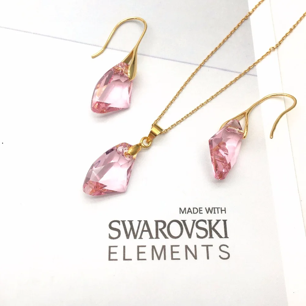 Ms Betti Galactic Vertical Pendant and Earring jewelry set crystal from Swarovski09