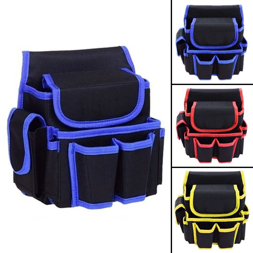 power tool bag Electrical Tool Bags Thickening Oxford Canvas Toolkit Hardware Waist Waterproof Multi-pocket Rivet Fixed Package Storage Bag roller cabinet