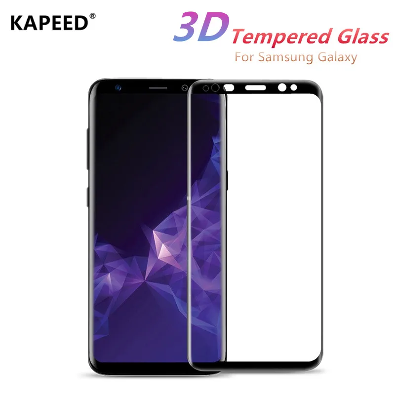 3D Защита экрана для Samsung Galaxy S7 S8 S9 Plus Note 8 9 закругленная кромка полное покрытие