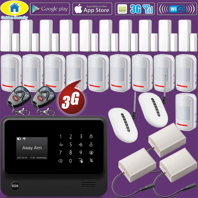 G90B Plus+ 3G GSM WIFI Wireless Home Security Smart Alarm System PIR Motion DetectorRelay Output APP Control G90B Plus+ 3G GSM WIFI Wireless Home Security Smart Alarm System PIR Motion DetectorRelay Output APP Control