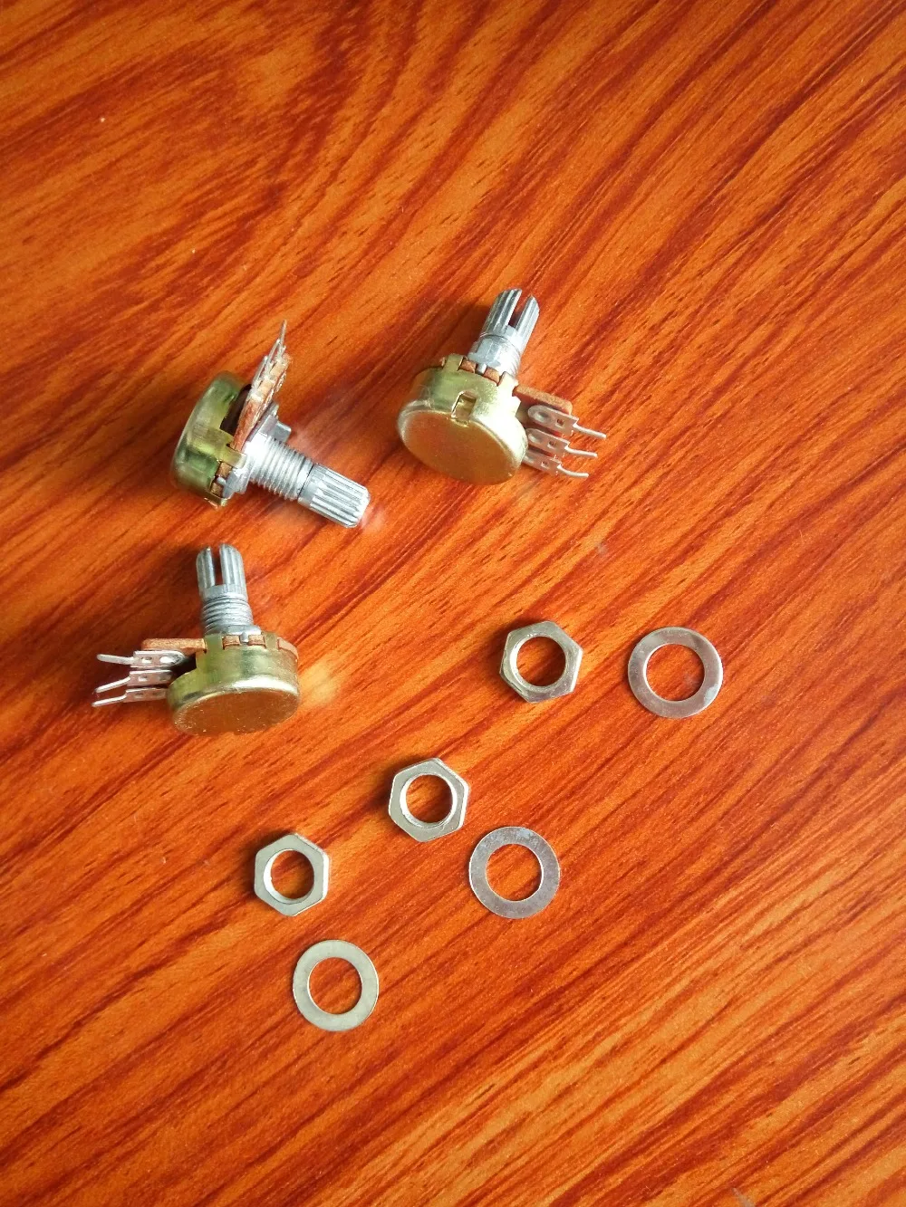 B20K 20KOhm Linear Single Rotary Potentiometer Pots Shaft 15MM With Nuts and Shim B20-15MM AliExpress Standard Shipping | Автомобили и
