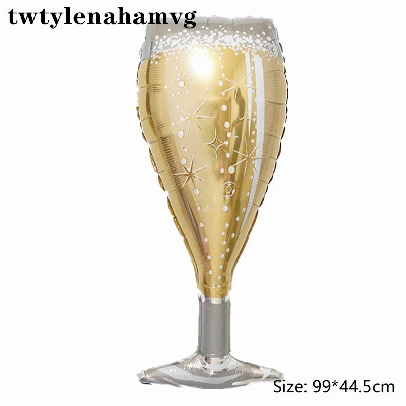 В возрасте до совершенства золотой король корона шампанское вино чашки виски шарик для бутылки 30 лет с днем рождения тема вечерние Декор - Цвет: 11