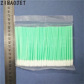 

400pcs 4 packs 10mm mini swab clean textile for Epson DX2 DX4 DX5 DX7 TX800 Mimaki Roland Mutoh PCB board printhead clean stick