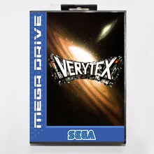 Verytex 16 бит MD карточная игра с коробку для Sega Мега Драйв/Бытие