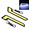 LEEPEE 2Pcs/Set DC 12V Car Fog Lamps External Light Universal LED Car DRL Car-styling COB Daytime Running Lights ► Photo 2/6