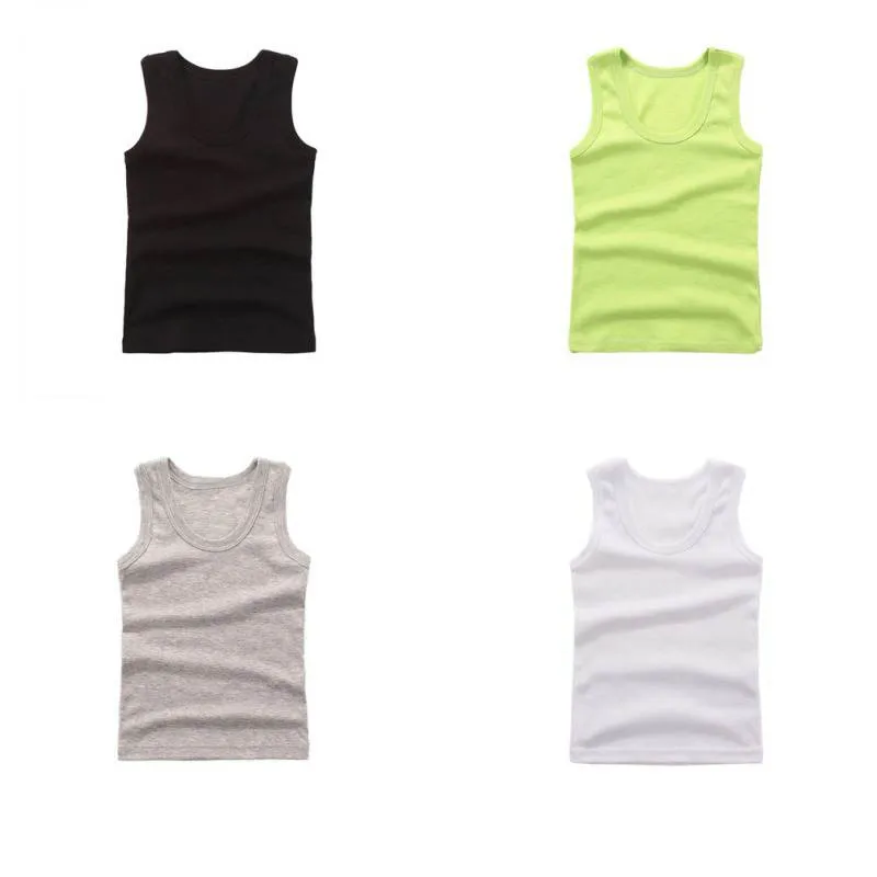 

Baby Vest Toddler Undershirts Kids Singlet Cotton Underwear Summer Children Tanks Tops Beach Camisoles Clothing