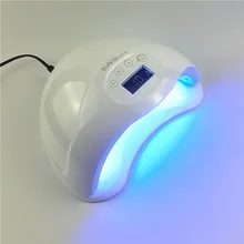 48 Вт УФ-лампа с двумя руками светодиодный светильник для ногтей SUN5 Plus 24 шт. светодиодный сушка ногтей; уход за УФ-гель для ногтей с сенсором ЖК-таймером