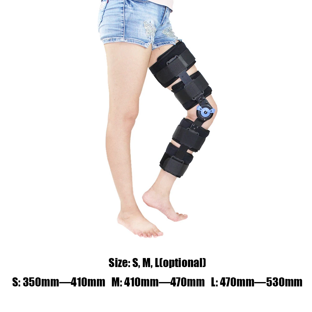Регулируемый фиксатор коленного сустава ортопедический шарнирный стабилизатор растяжение после-оп расширение Hemiplegia поддержка суставов для снятия боли