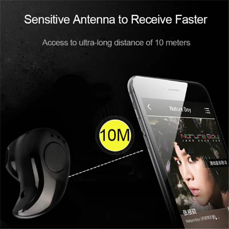 Wireless Bluetooth S530 Portable Mini In-Ear Earphones Stereo Bass Sports Headset Earphones For Iphone Samsung PK i7s i8 i9s