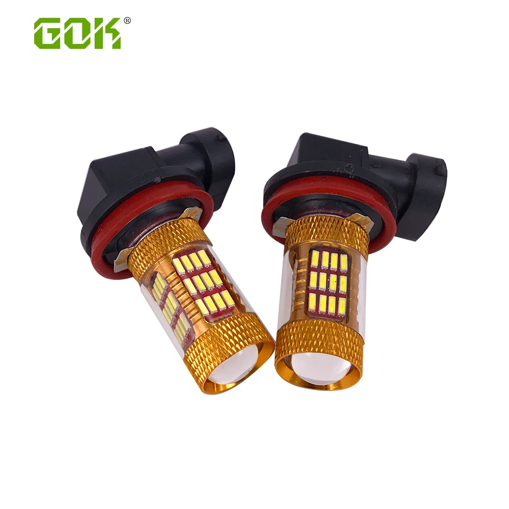 

2pcs H8 H11 Led Bulb 30W High Power LED H11 h7 1156 p13w LED 60LED 4014 SMD Car Fog lamp Fog Light 700LM DRL car light source