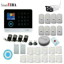 SmartYIBA Russian English Spanish Language Outdoor Video IP Camera Intruder WiFi 3G GSM Alarm System Android