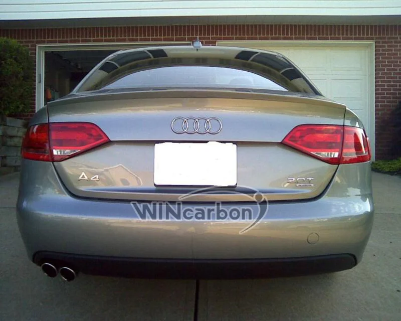 Для Audi A4 B8 углеродного волокна OEM стильный диффузор глушителя двойной выхлоп с одиночным выпускным отверстием фот Audi A4 B8