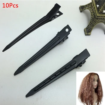 

10PCS 8.5cm Black Hair Clip Flat Barrettes Iron Hairpins DIY Hair Accessories For Women Metal Bobby Pin Hairpins Hair Clips