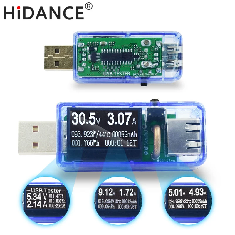 Измеритель напряжения постоянного тока тестер usb доктор Автомобильный цифровой