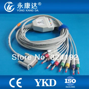 

M1170A one-piece 10 leads EKG cable, banana 4.0 ends / AHA, 10K resistance, CE&ISO13485, Free shipping!