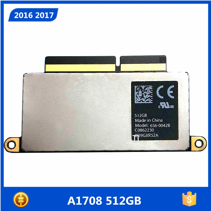 

A1708 512GB 512G Solid State Disk for MacBook Pro Retina 13.3" A1708 SSD 656-0042B 656-0072A MLL42LL/A MPXQ2LL/A 2016 2017 Year