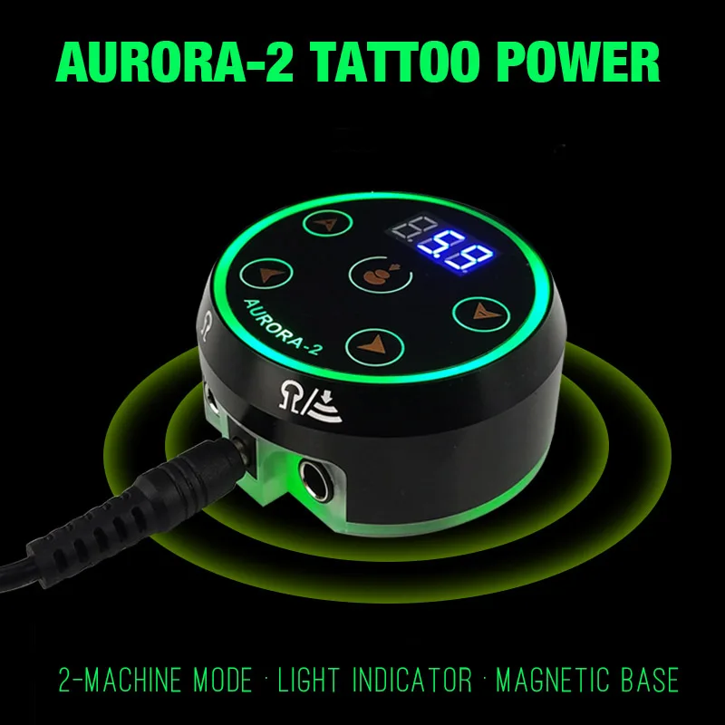 Светодиодный блок питания Aurora 2 с сенсорным управлением для тату машинки|Блок
