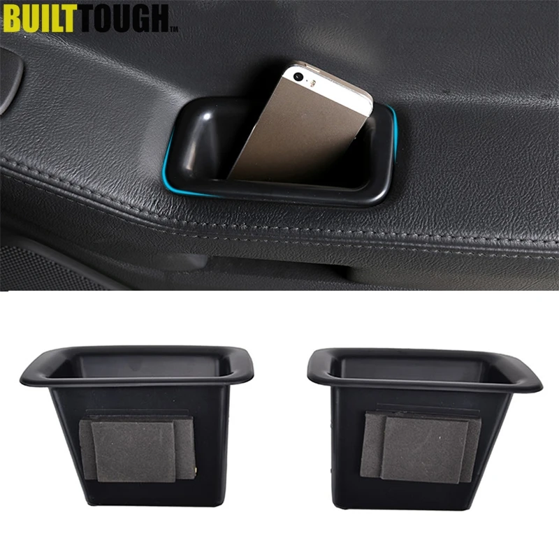 

2pcs Front Door Handle Storage Box Bin For Ford Explorer 2011 - 2015 Container Tray Cup Holder Car Organizer 2012 2013 2014