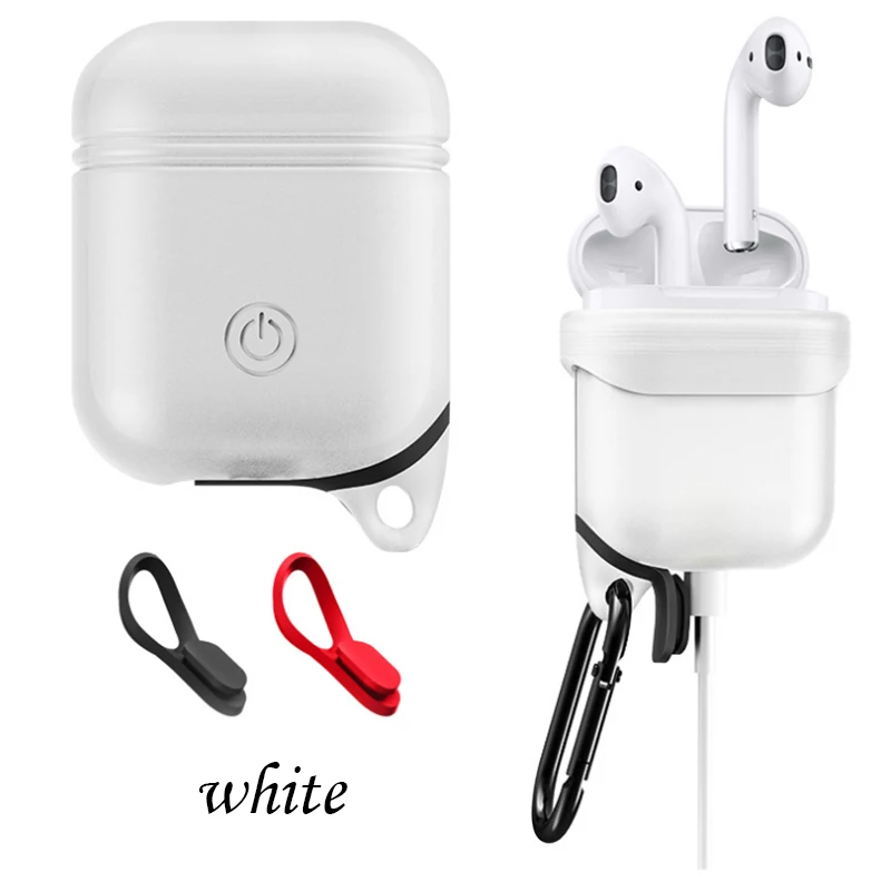 Soft Silicone Case Cover For Apple Airpods Waterproof Shockproof Protector Case Sleeve Pouch for Air Pods Earphone With Hook (13)