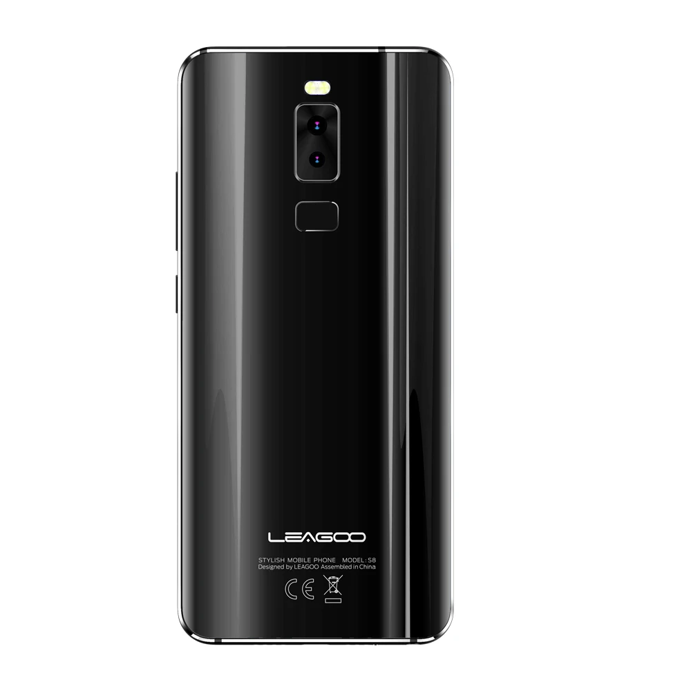 LEAGOO S8 смартфон 5,72 ''HD+ ips 1440*720 экран Android 7,0 MTK6750 Восьмиядерный 3 ГБ+ 32 ГБ четырехъядерный камера отпечаток пальца 4G мобильный телефон - Цвет: BLACK