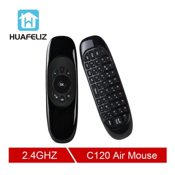 

C120 English Keyboard C120 Air Mouse 2.4GHz Wireless mini Keyboard Gyroscope Remote Control for Android TV Box
