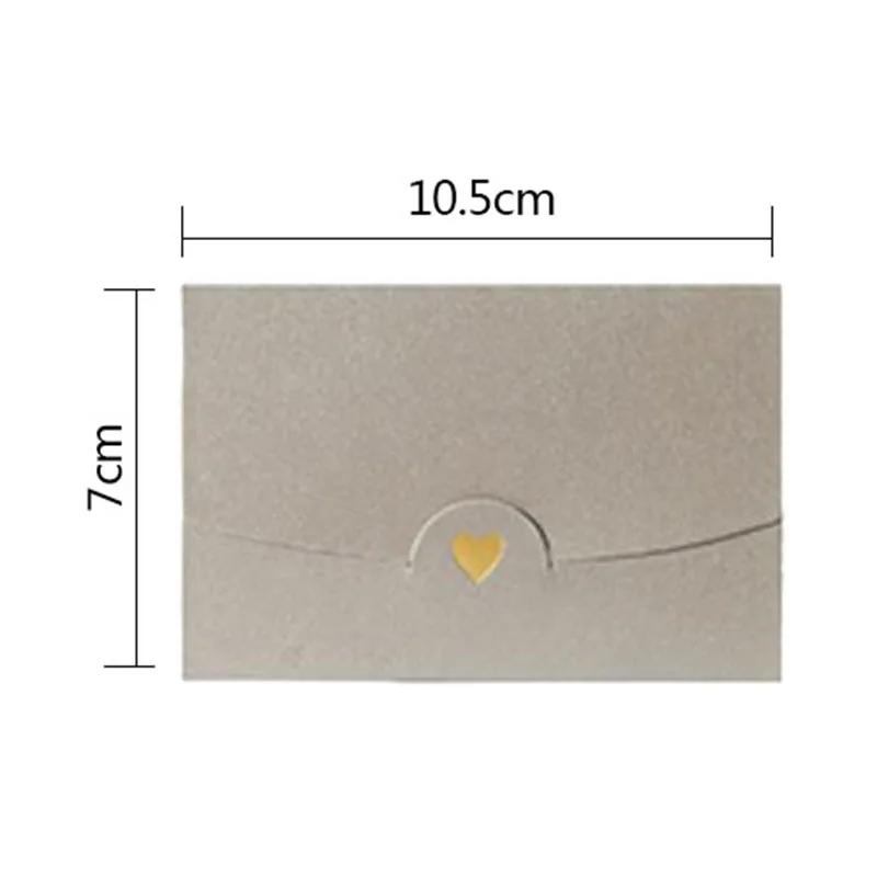 50Pcs/Set 7 x10.5Cm Colorful Heart Pearl Paper Envelopes for Party Invitations Valentine'S Day Gift Lovers Message Card Gift