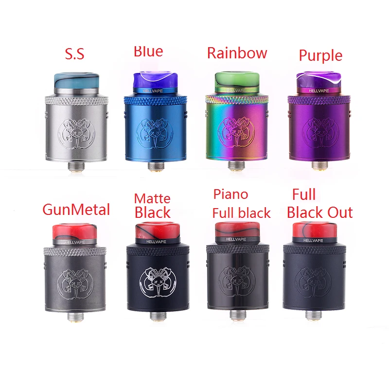 2018 новые Атомайзеры для электронных сигарет Hellvape Drop Dead RDA 24 мм двойная катушка с 810