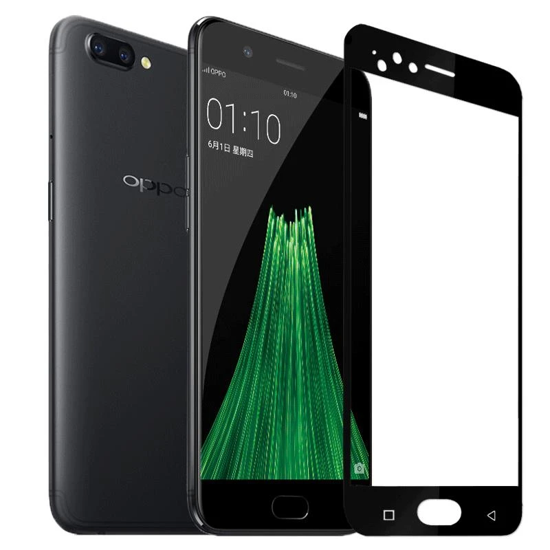 5D Round Curved Protective Tempered Glass For OPPO R11  R9S 4D Upgrade Edge Full Coverage Premium Screen Protector Film Glass (10)