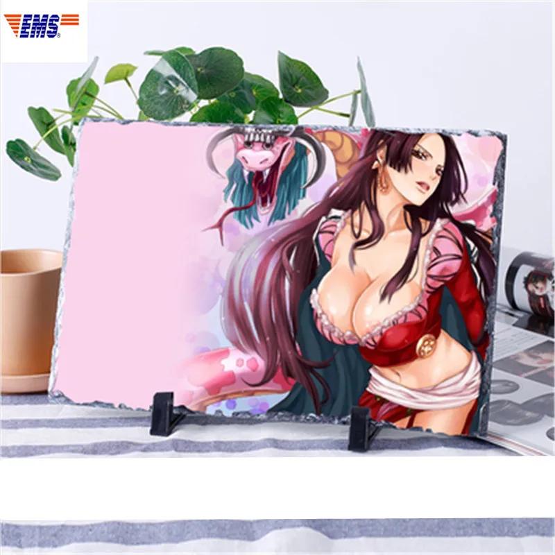 

20X30CM DIY Birthday Gift ONE PIECE Boa Hancock Luffy Slate Painting Creative Craft Picture Living Room Desktop Decoration X963